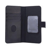 RadiCover Exclusive 2-i-1 Universal Flip Cover L i ekte skinn - 86 % strålebeskyttelse - svart