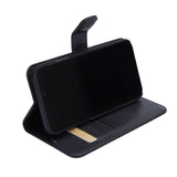 RadiCover iPhone 11 - Flip-deksel i vegansk skinn med lommebok - 86 % strålebeskyttelse - svart