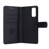 RadiCover Samsung Galaxy S20 - Vegansk Læder Flip Cover - 86% Strålingsbeskyttelse - Sort