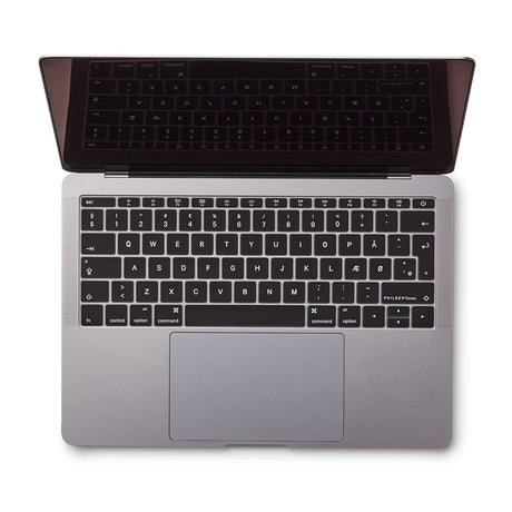 Philbert MacBook (A1534 / A1708) Tastaturdeksel m. Dansk tastatur - Svart