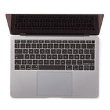 Philbert MacBook Air (A1932) tastaturdeksel m. Dansk tastatur - Svart