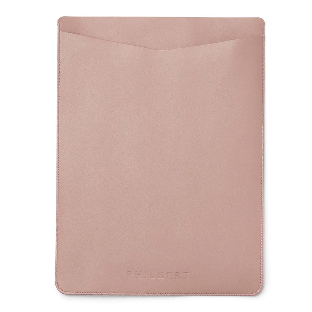 Philbert UltraSlim Vegan Leather Sleeve m. Stropp for MacBook / bærbar PC 13" (31,0 x 22,5 x 2 cm) - Rosa