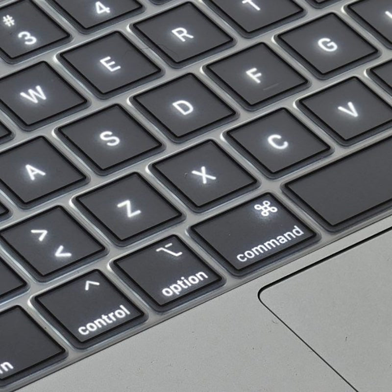 Philbert MacBook (A2179) Tastaturdeksel m. Dansk tastatur - Gjennomsiktig