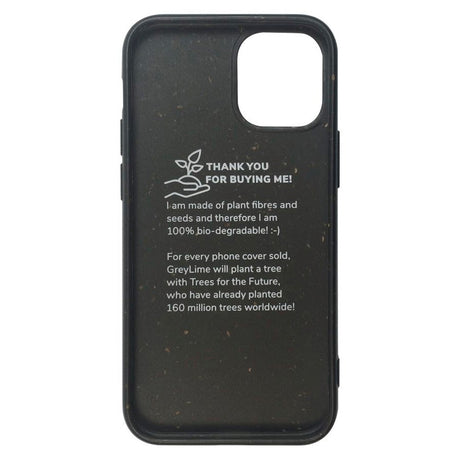 iPhone 12 Mini GreyLime 100% Biodegradable Cover - Sort