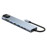 Lippa 8-in-1 87W USB-C Hub - Sølv