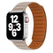 Lippa Apple Watch (42/44/SE/45/46/49 mm) magnetisk lærreim - beige