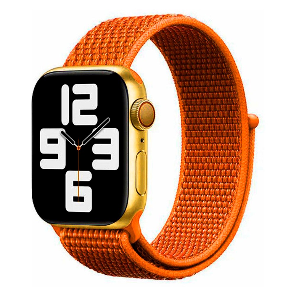 Apple Watch (42/44/SE/45/46/49 mm) Lippa nylonstropp - oransje