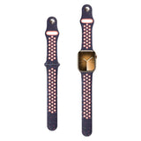 Apple Watch (42/44/SE/45/46/49 mm) Silikonrem Lippa FLOUR - Mørkeblå