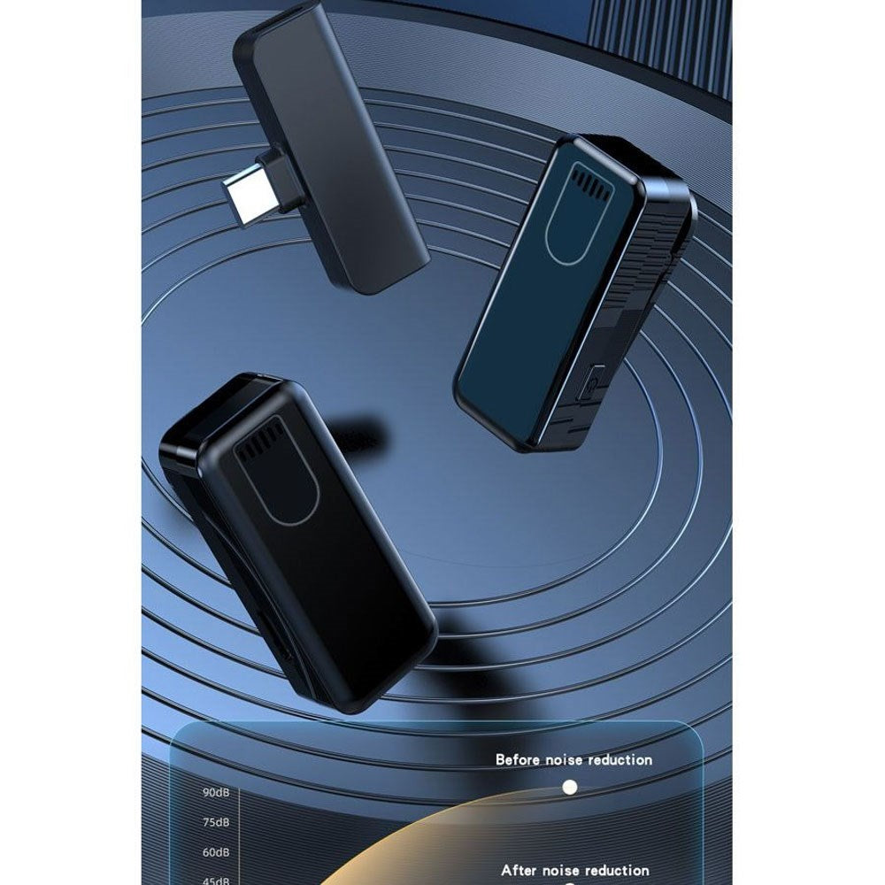 Lippa Trådløs Mikrofonsæt - Lightning Forbindelse - 2 stk. - Sort