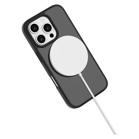 iPhone 16 Pro Lippa Hybrid Plastik Bagside Cover m. Roterbar Kickstand - MagSafe Kompatibel - Mat / Sort