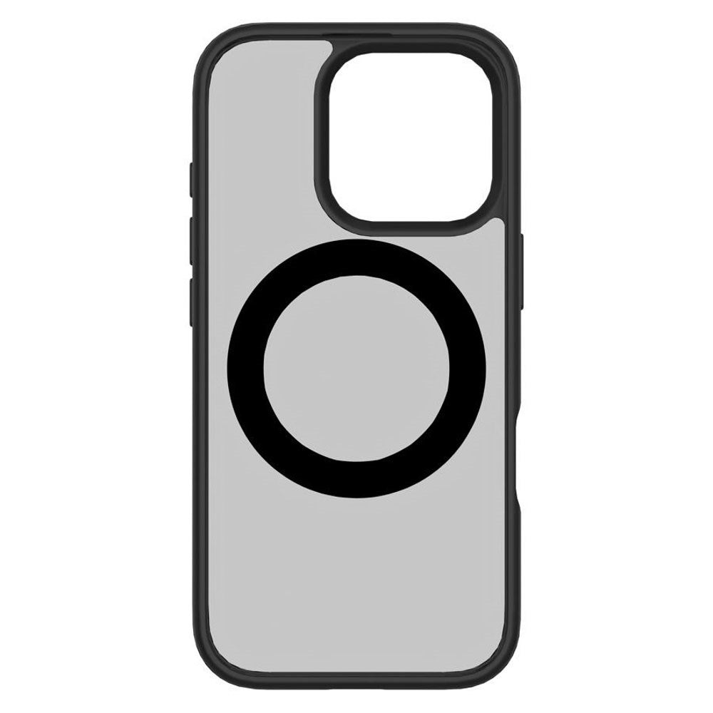 iPhone 16 Pro Lippa Hybrid Plastik Bagside Cover m. Roterbar Kickstand - MagSafe Kompatibel - Mat / Sort