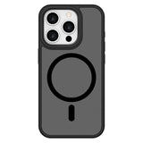 iPhone 15 Pro Lippa Hybrid Plastik Mobil Cover - MagSafe Kompatibel - Mat / Sort