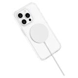 iPhone 15 Pro Lippa Hybrid Plastik Mobil Cover - MagSafe Kompatibel - Gennemsigtig / Hvid