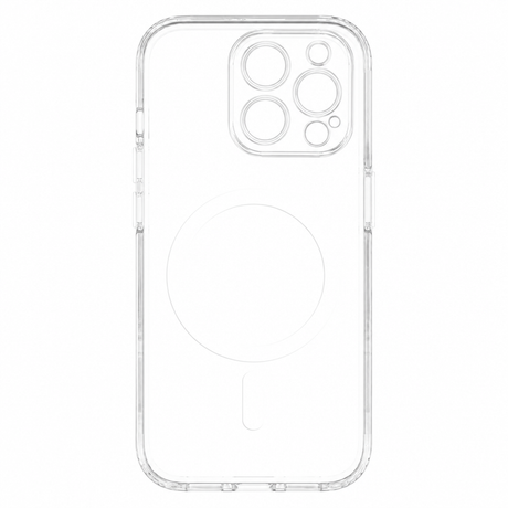iPhone 15 Pro Lippa Hybrid Plastik Mobil Cover - MagSafe Kompatibel - Gennemsigtig / Hvid