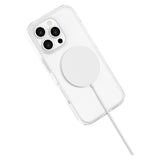 iPhone 16 Pro Lippa Hybrid Plastik Mobil Cover - MagSafe Kompatibel - Gennemsigtig / Hvid
