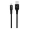 GreyLime 15W Braided USB-A til USB-C Kabel 3 meter - Sort