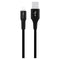 GreyLime 12W Braided USB-A til Lightning Kabel 3 meter - Sort