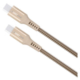 GreyLime 60W Braided USB-C til USB-C Kabel 3 meter - Beige