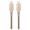 GreyLime 60W Braided USB-C til USB-C Kabel 3 meter - Beige