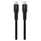 GreyLime 60W Braided USB-C til USB-C Kabel 3 meter - Sort