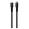 GreyLime 18W Braided USB-C til Lightning Kabel 3 meter - Sort