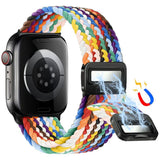 Apple Watch (38/40/SE/41/42mm) Nylon Rem Lippa - Magnetisk Lås - Multifarvet