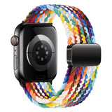 Apple Watch (38/40/SE/41/42mm) Nylon Rem Lippa - Magnetisk Lås - Multifarvet