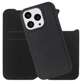 iPhone 16 Pro Lippa Kunstlæder Wallet Flip Cover - Sort