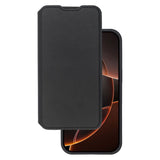 iPhone 16 Pro Lippa Kunstlæder Wallet Flip Cover - Sort