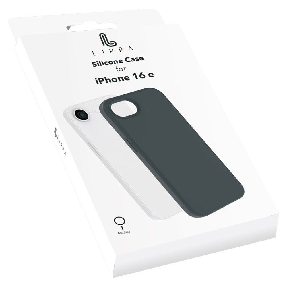 iPhone 17e / 16e Lippa Silikone Bagside Cover - MagSafe Kompatibel - Sort