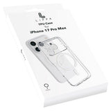 iPhone 17 Pro Max Lippa Fleksibelt Plast Bagside Cover - MagSafe Kompatibel - Gennemsigtig