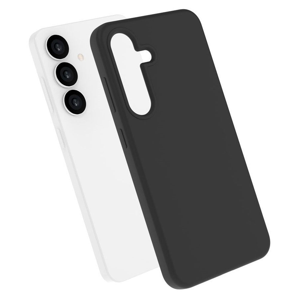 Samsung Galaxy S25 Lippa Silikone Bagside Cover - Sort