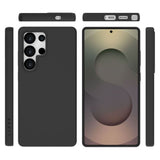 Samsung Galaxy S25 Ultra Lippa Silikone Bagside Cover - Sort