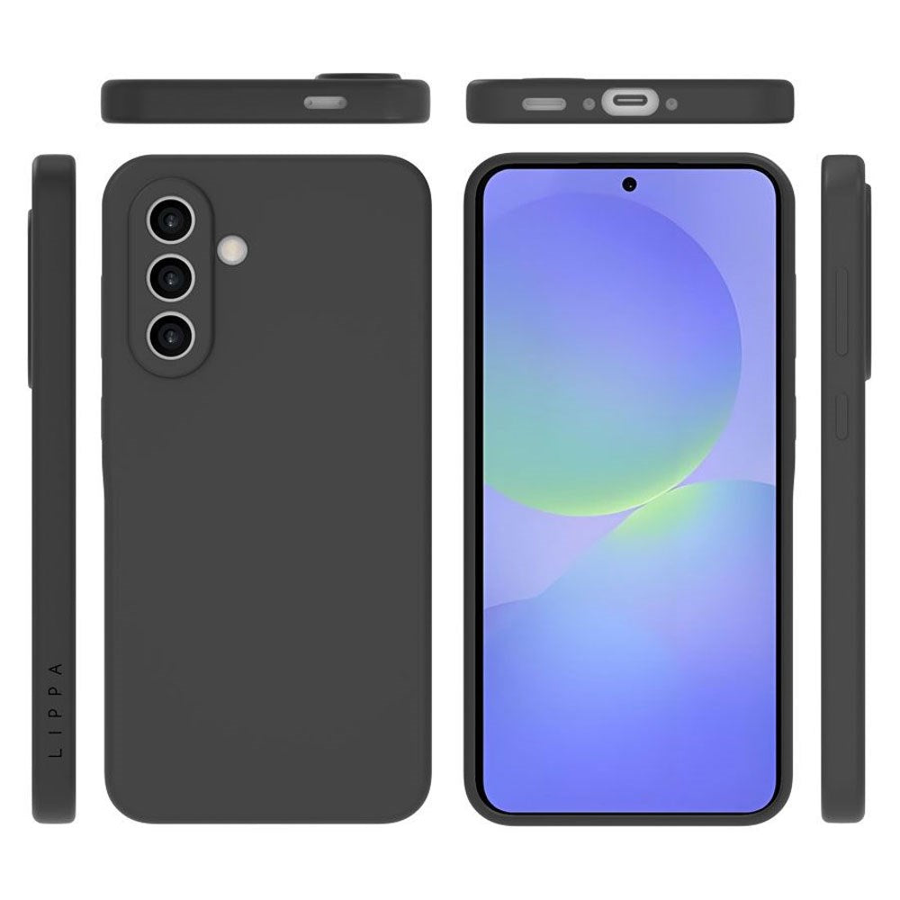 Samsung Galaxy A36 Lippa Silikone Bagside Cover - Sort