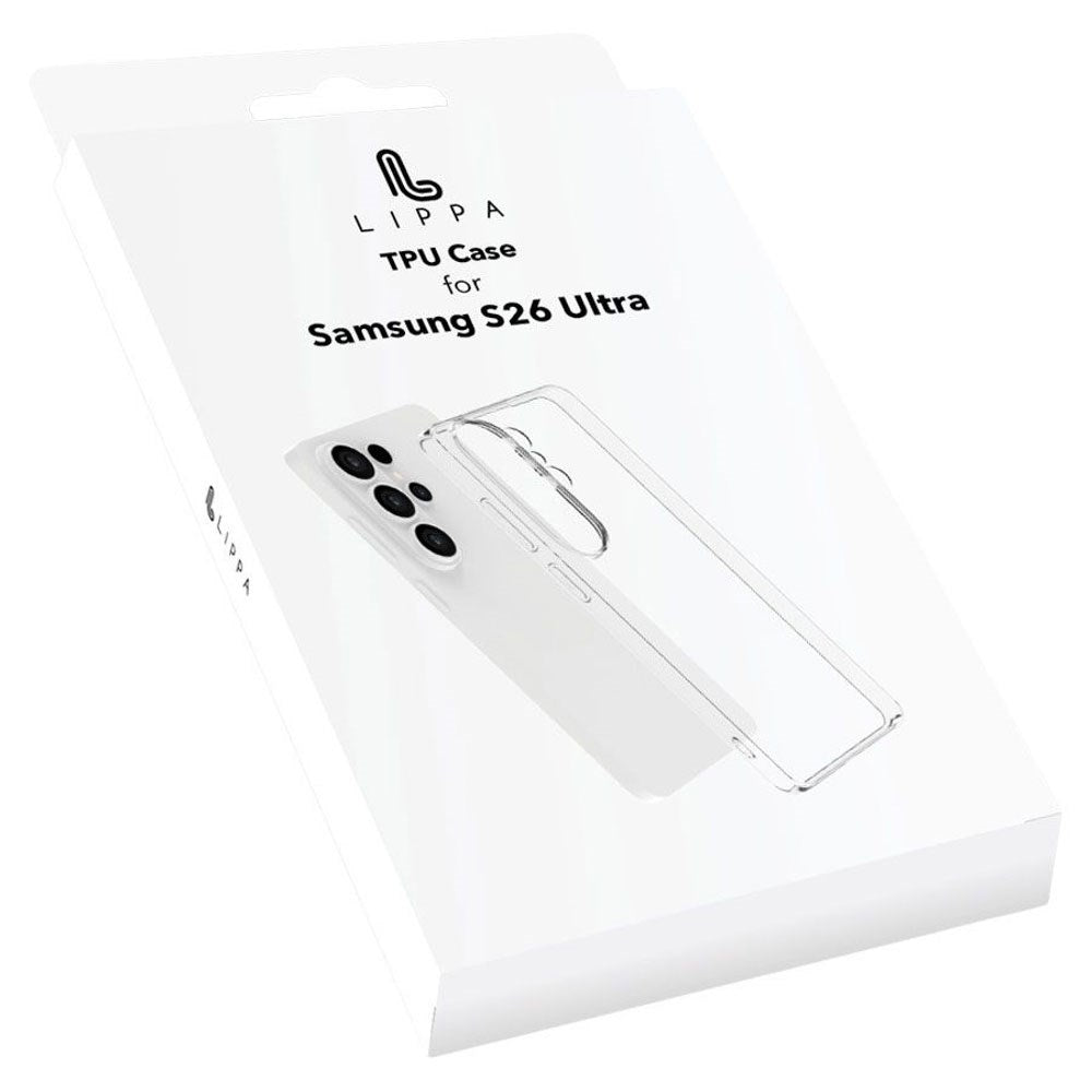 Samsung Galaxy S26 Ultra Lippa Fleksibelt Plast Bagside Cover - Gennemsigtig