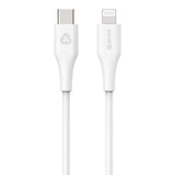 eSTUFF INFINITE MFI 1 m USB-C til Lightning-kabel - 12W - 100 % resirkulert plast - hvit
