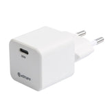 eSTUFF INFINITE 30W PD USB-C GaN Vegglader - 100 % resirkulert plast - Hvit