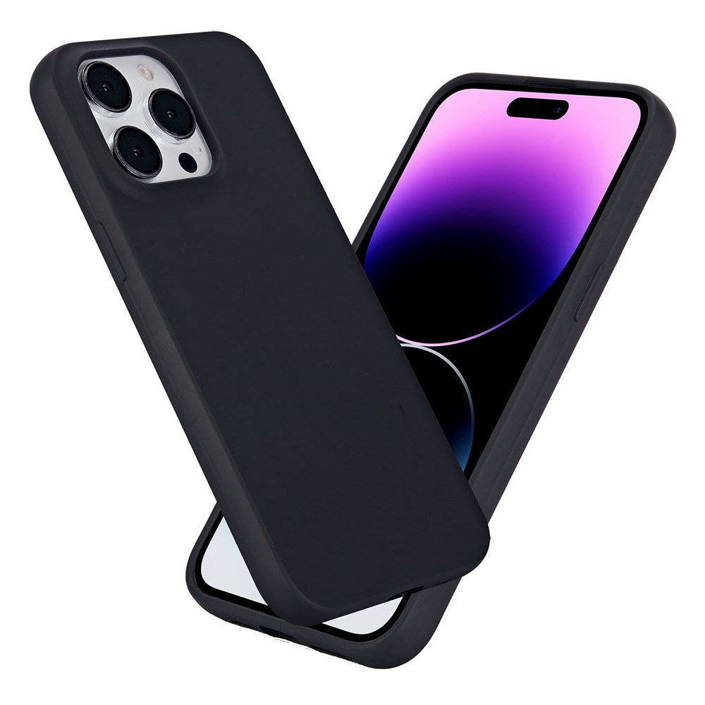 eSTUFF iPhone 15 Pro Max INFINITE VIENNA fleksibelt plastdeksel - 100 % resirkulert plast - svart