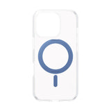 CARE by PanzerGlass iPhone 16 Pro Feature Kickstand Cover - MagSafe-kompatibel - Gjennomsiktig / Coronet Blue