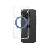 CARE by PanzerGlass iPhone 16 Pro Feature Kickstand Cover - MagSafe-kompatibel - Gjennomsiktig / Coronet Blue