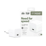 empower by PanzerGlass Turbo Vægoplader - 1x USB-C - 30W - Silver White