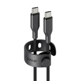empower by PanzerGlass Racing 1.2m / 60W USB-C til USB-C Kabel - Space Black