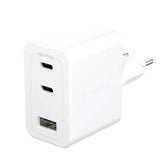 empower by PanzerGlass Turbo Vægoplader - 1x USB-A & 2x USB-C - 70W - Silver White