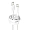 empower by PanzerGlass Racing 1.2m / 60W USB-C til USB-C Kabel - Silver White