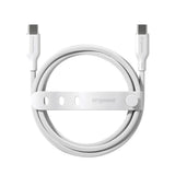 empower by PanzerGlass Racing 1.2m / 240W USB-C til USB-C Kabel - Silver White