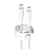 empower by PanzerGlass Racing 2m / 240W USB-C til USB-C Kabel - Silver White