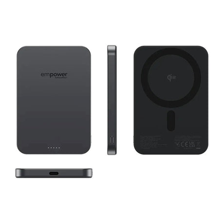 empower by PanzerGlass 5000 mAh empower Bank - Qi2 / MagSafe Kompatibel - Space Black