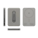 empower by PanzerGlass 5000 mAh empower Bank m. Spin Stand - Qi2 / MagSafe Kompatibel - Titanium