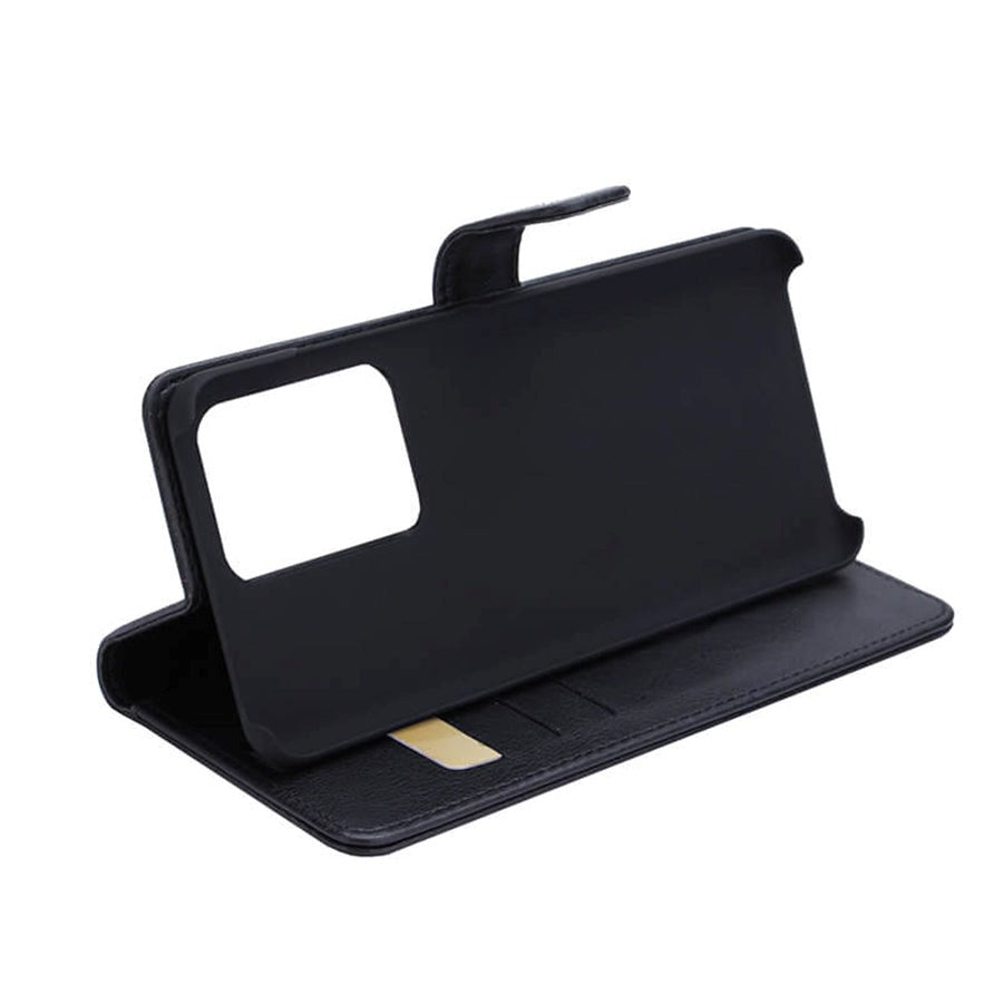 RadiCover Samsung S20 Ultra - Vegan Leather Flip Cover - 86% strålebeskyttelse - Svart