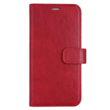 iPhone 14 / 13 RadiCover Vegan Leather Flip Cover - 86 % strålebeskyttelse - Rød